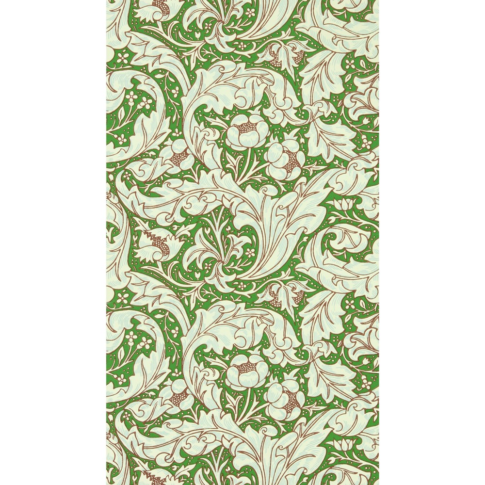 Bachelors Button Wallpaper 217096 by Morris & Co in Leaf Green Sky